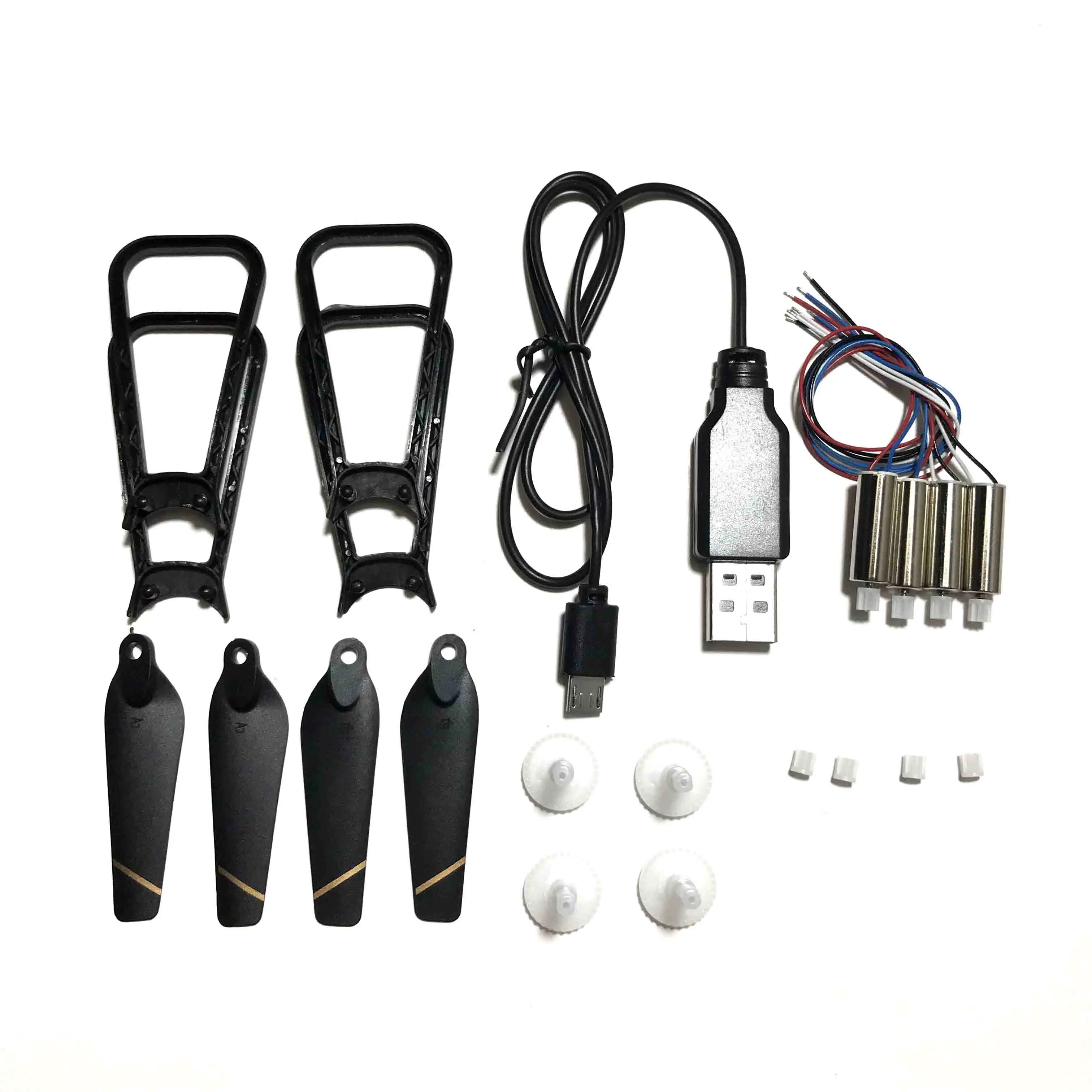 

Spare Parts Propeller Blade Guard Props Engines Motor Gears USB Charging Cable Accessories for 4DRC V4 RC Drone Quacopter