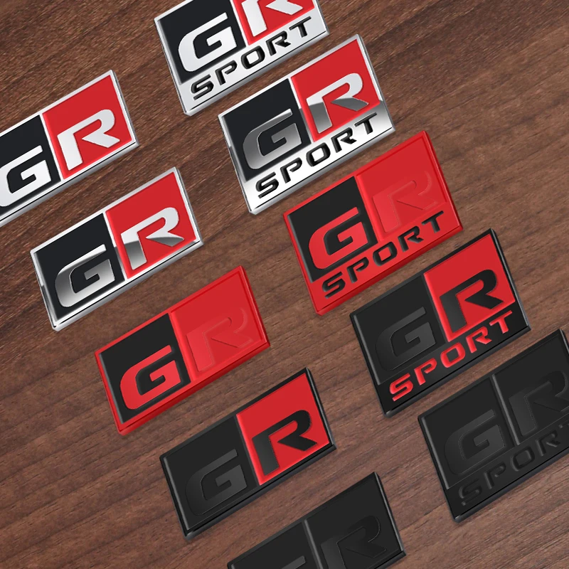 1 шт. металлический логотип GR SPORT гоночный значок автомобиль 3D алюминиевый корпус багажник декоративная наклейка для Toyota Trd Corolla Rav4 Yaris Chr Hilux