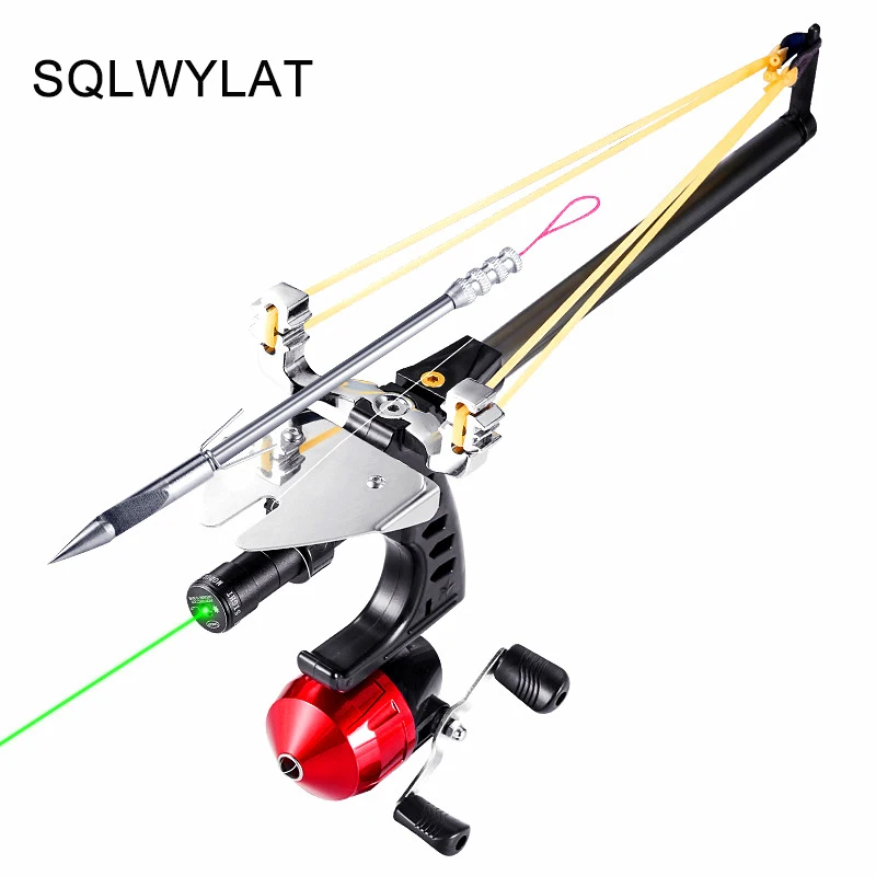 Hunting Fish Straight Rod Precision Telescopic Catapult Slin