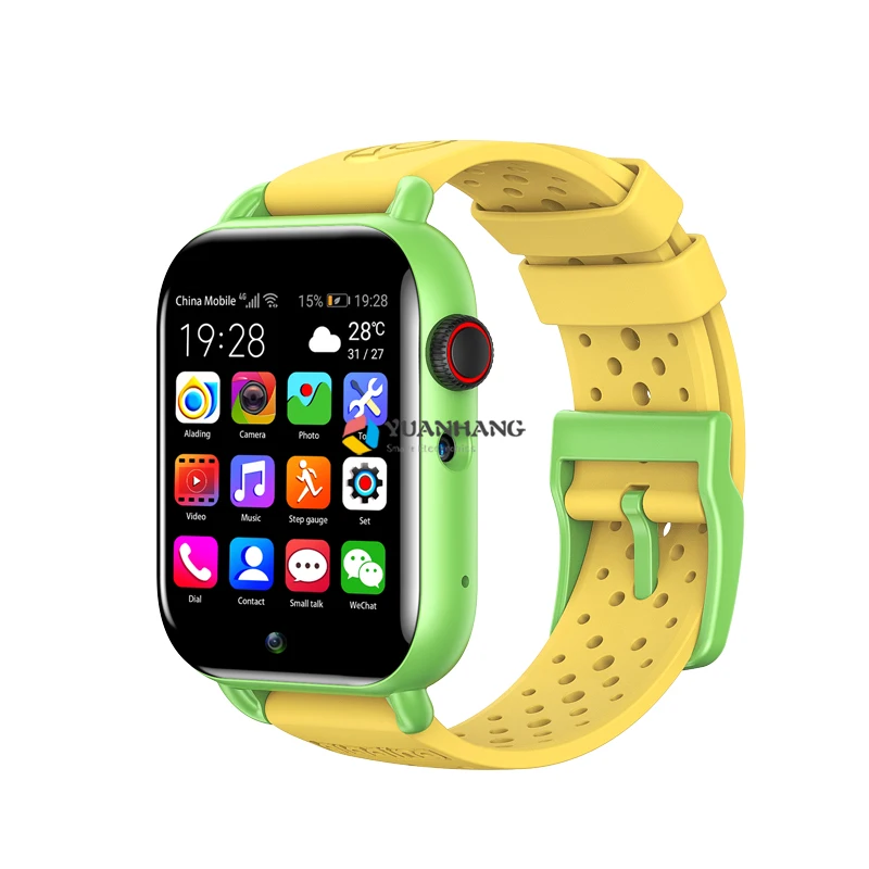 Android 9 Smart 4G Remote Camera GPS Trace Locate Kid Student Google Play Heart Rate Thermometer Monitor Smartwatch Phone Watch images - 6