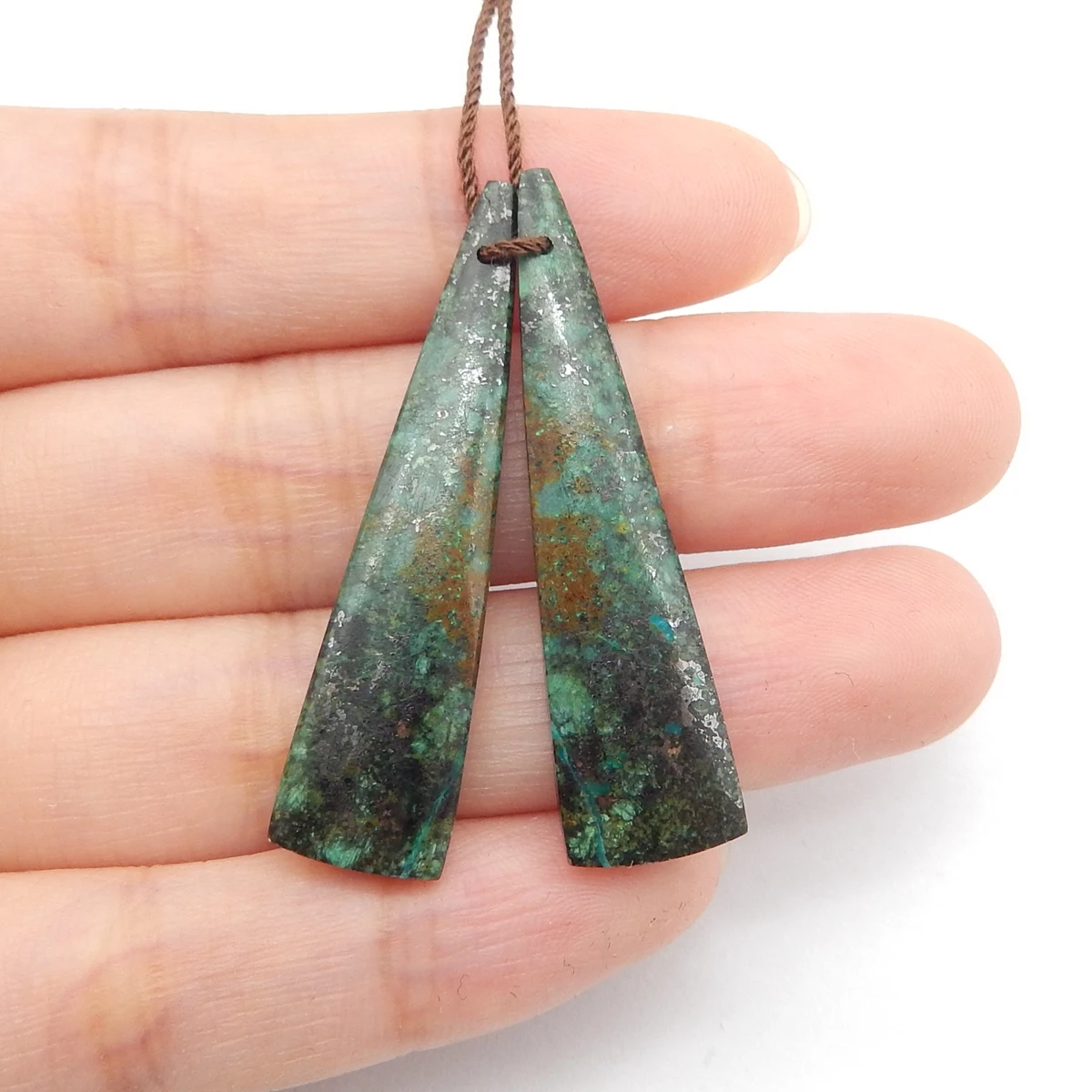 

Natural African Turquoise Earrings for Women, Gemstone Earrings Beads for Jewelry Making