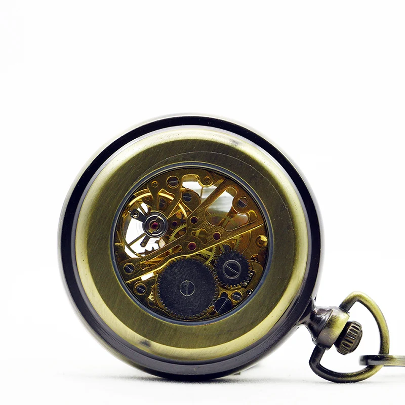 Mechanical Pocket Watch Roman Numeral Display Vintage Strap Chain Pendant Men Ladies Popular Gifts