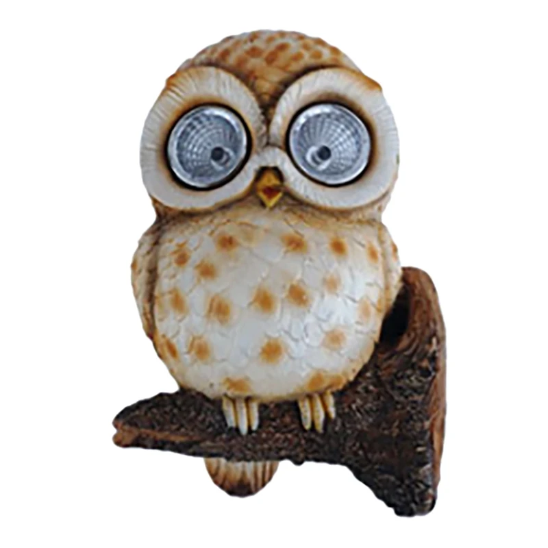 

AT69 -Wall Sculpture Decorative Owl Shape Light LED Solar Garden Light Owl Lawn Lamp Solar LED Lights Owl Solar Light