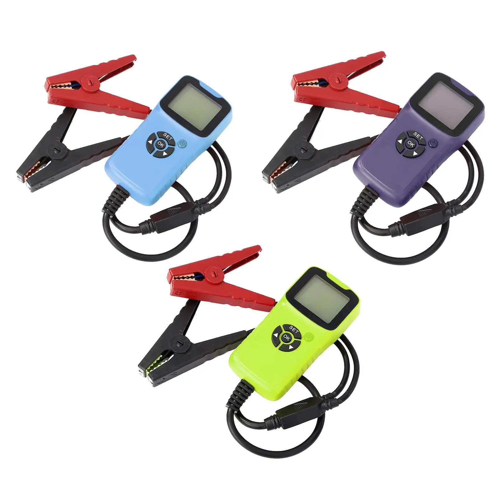 

12V Battery Tester Automotive Load with Crocodile Clips CCA for