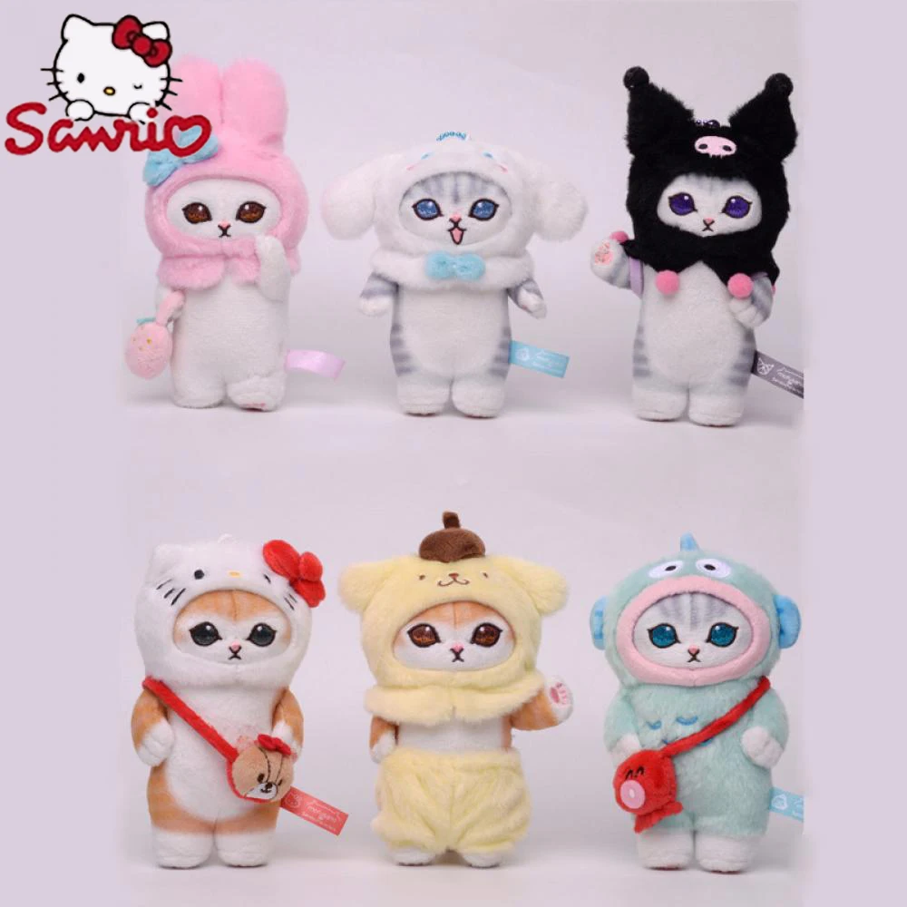 

Hello Kitty Keychain 15Cm Sanrio Kawali Kuromi My Melody Cinnamoroll Pillow Plush Toys Plushie Stuffed Doll for Kids Gift