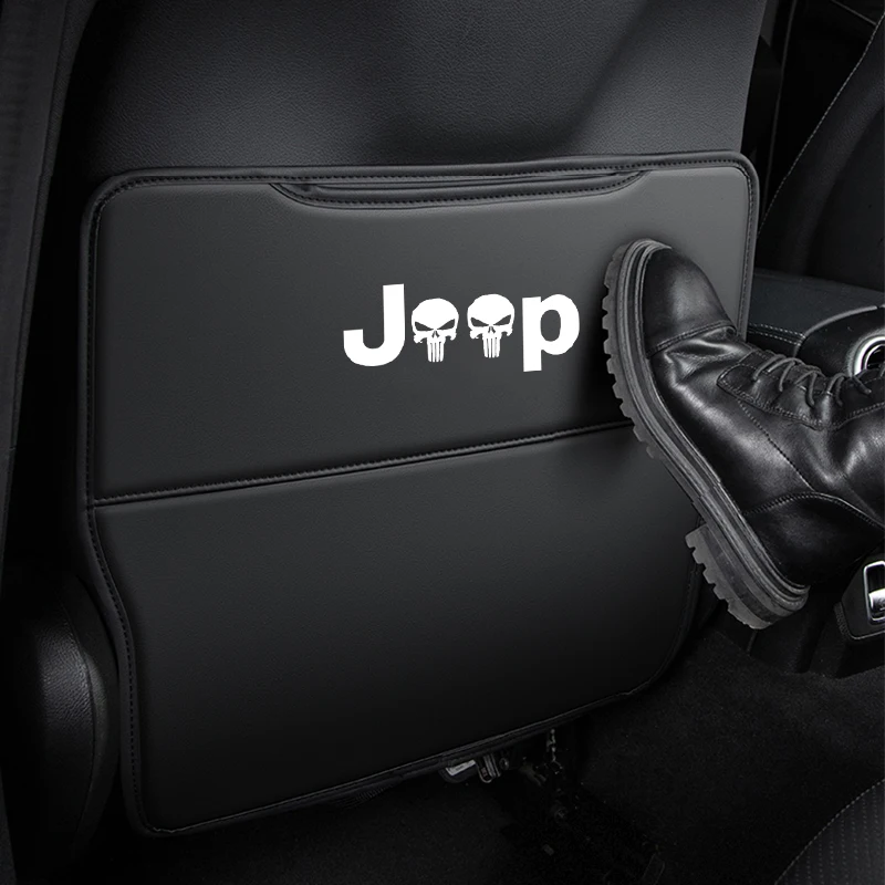 Фото Защитная накладка на автомобильное сиденье от ударов и грязи для Jeep Renegade, Compass, Patriot, Grand Cherokee, детский коврик от грязи, легко моющийся, защитный. №5
