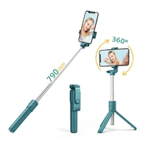 67cm wireless bt foldable 360 rotating selfstick selfiestick selfie stick tripod with remote