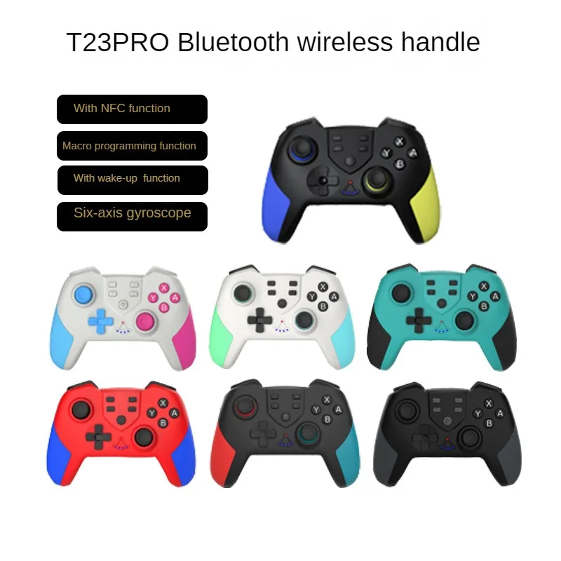 

T23PRO Wireless Bluetooth Handle With NFC Macro Programming Wake Up Somatosensory Six-axis Function For Switch