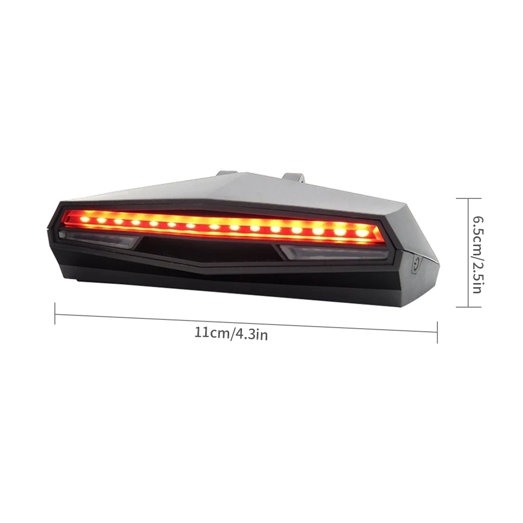 

Bike Taillight Bicycle LED Rear Lamp Waterproof 85 Lumen Tail Light Rechargeable Bike Lamp