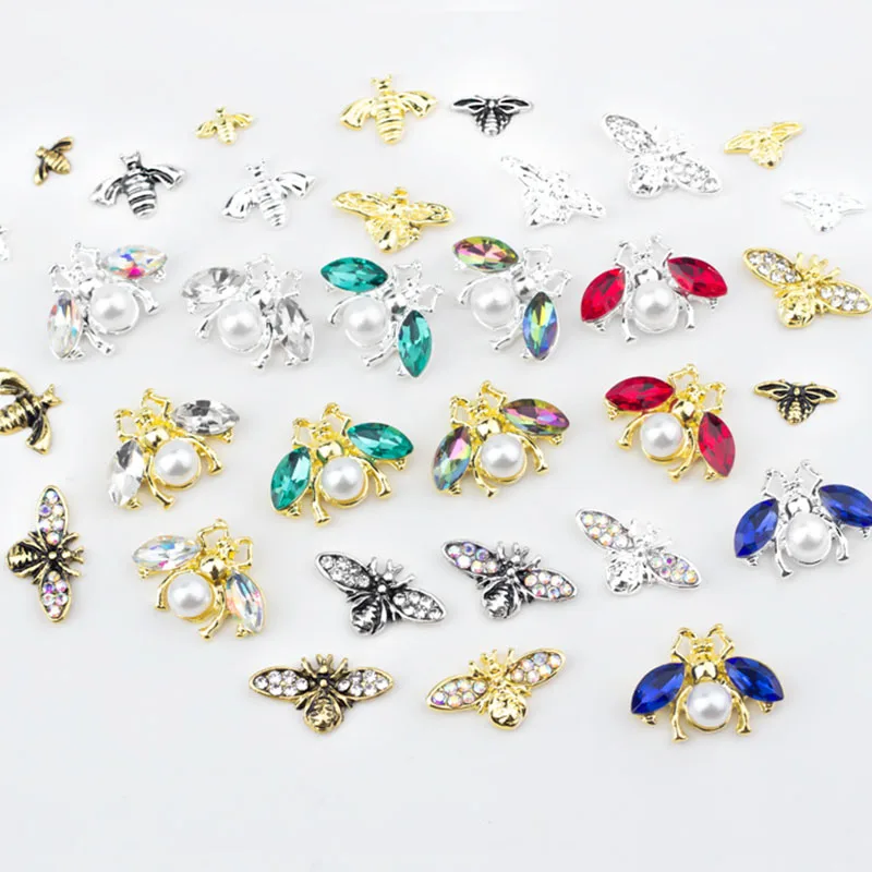 

20 шт., украшения для ногтей из металлического сплава