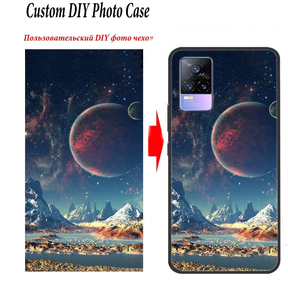 Чехлы для телефонов на заказ для Vivo V21E 5G DIY фото для Vivo Y21 Y33S Силиконовая обложка пользовательское имя логотип X50 X60 Pro V21 TPU