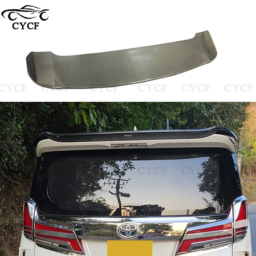 Высококачественный задний спойлер из настоящего углеродного волокна для Toyota Alpha