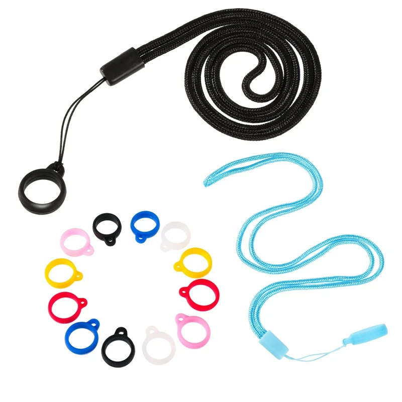 

2 шт., силиконовые ремешки для ключей, 12 шт.