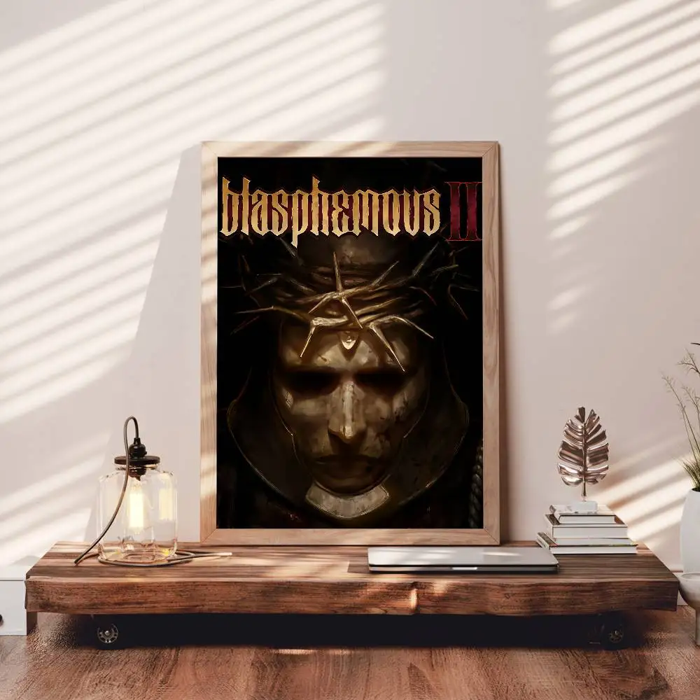 Фото B-Blasphemous 2 Game Poster Self-adhesive Art Waterproof Paper Sticker Coffee House Bar Room №3
