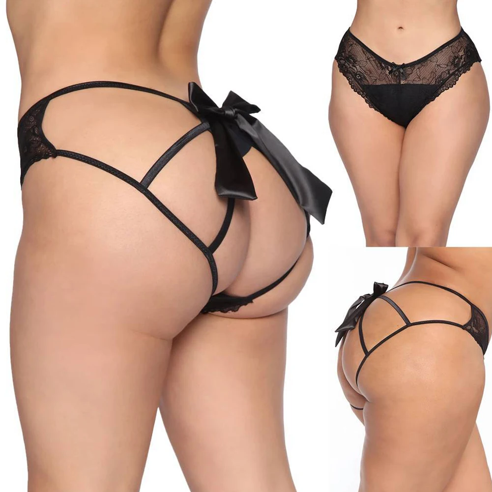 

Women Sexy Lace Panties Mesh Thong Breathable Briefs Slim Lingerie Seamless Underwear See Through Lingerie Alluring Underpants