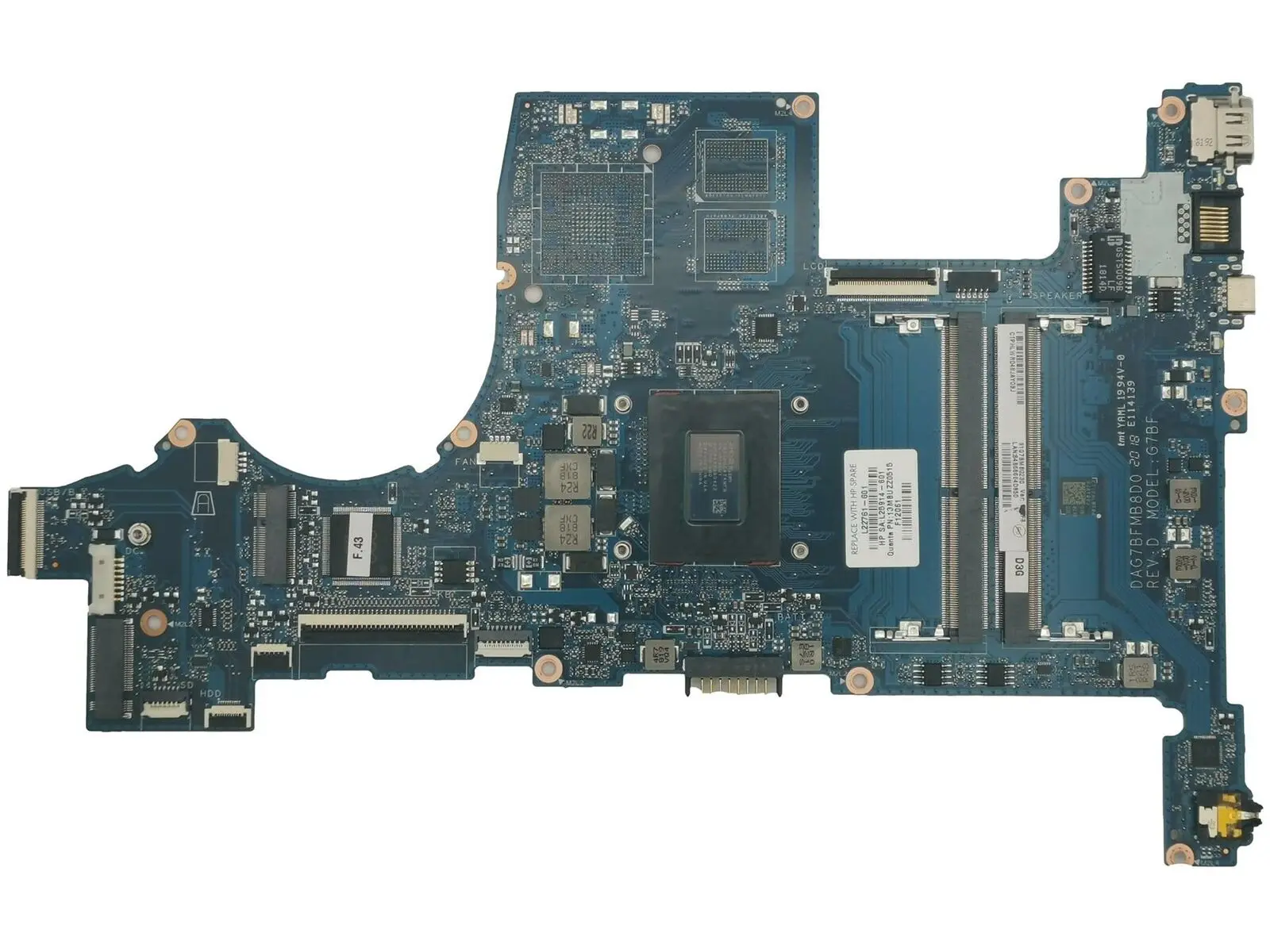 

Оригинальная материнская плата для HP Pavilion 15-CW, материнская плата Ryzen 3 2300U L22761-601