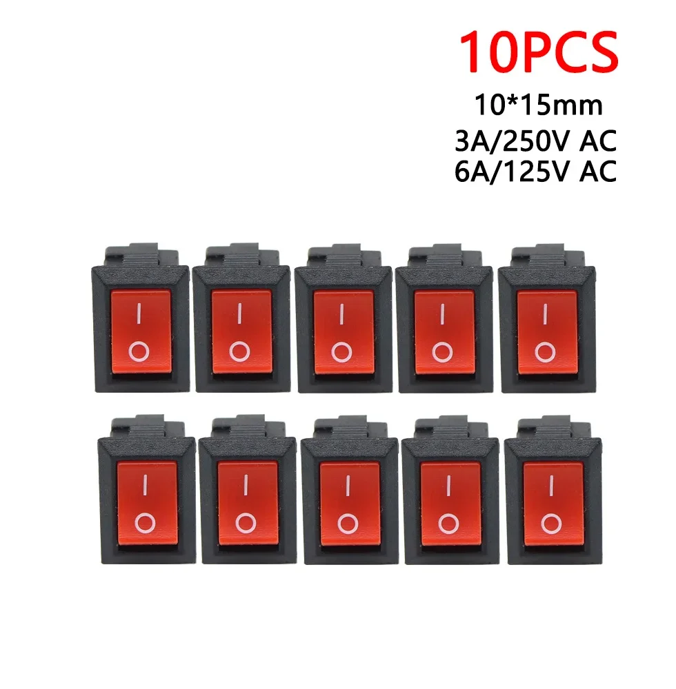 

Переключатель KCD11-101 3A/250В 2 PIN ON/OFF черный/белый/красный