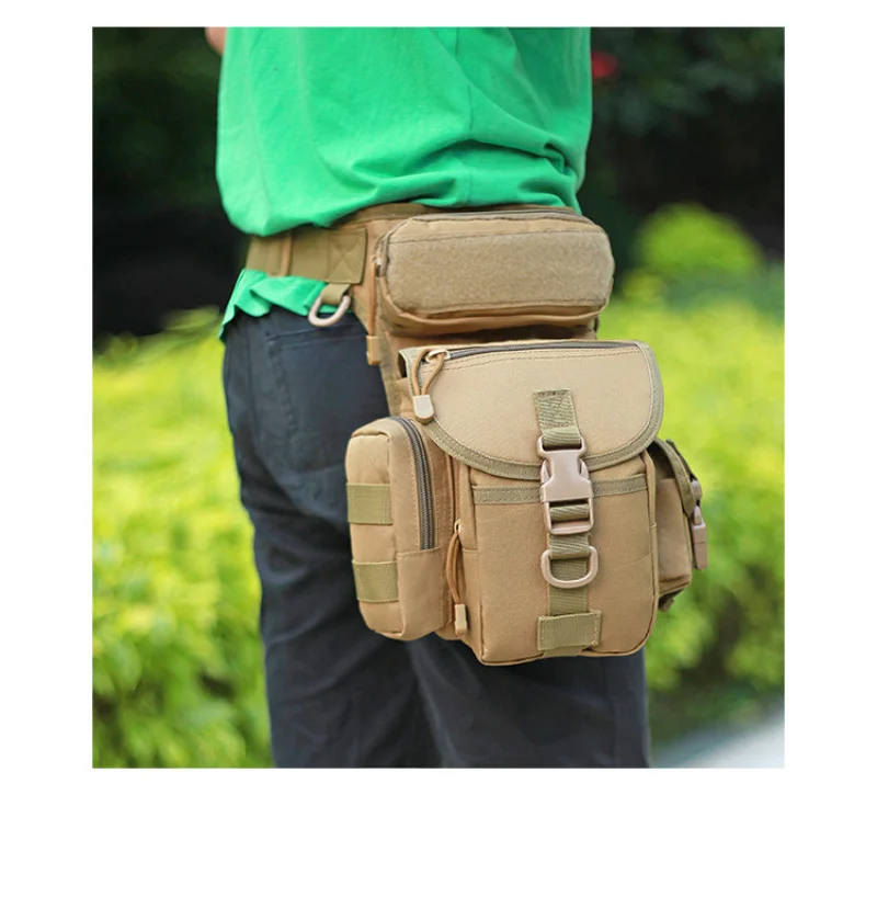 

Waterproof oxford cloth sports bag camouflage one shoulder cross body reporter photography sports leg bag