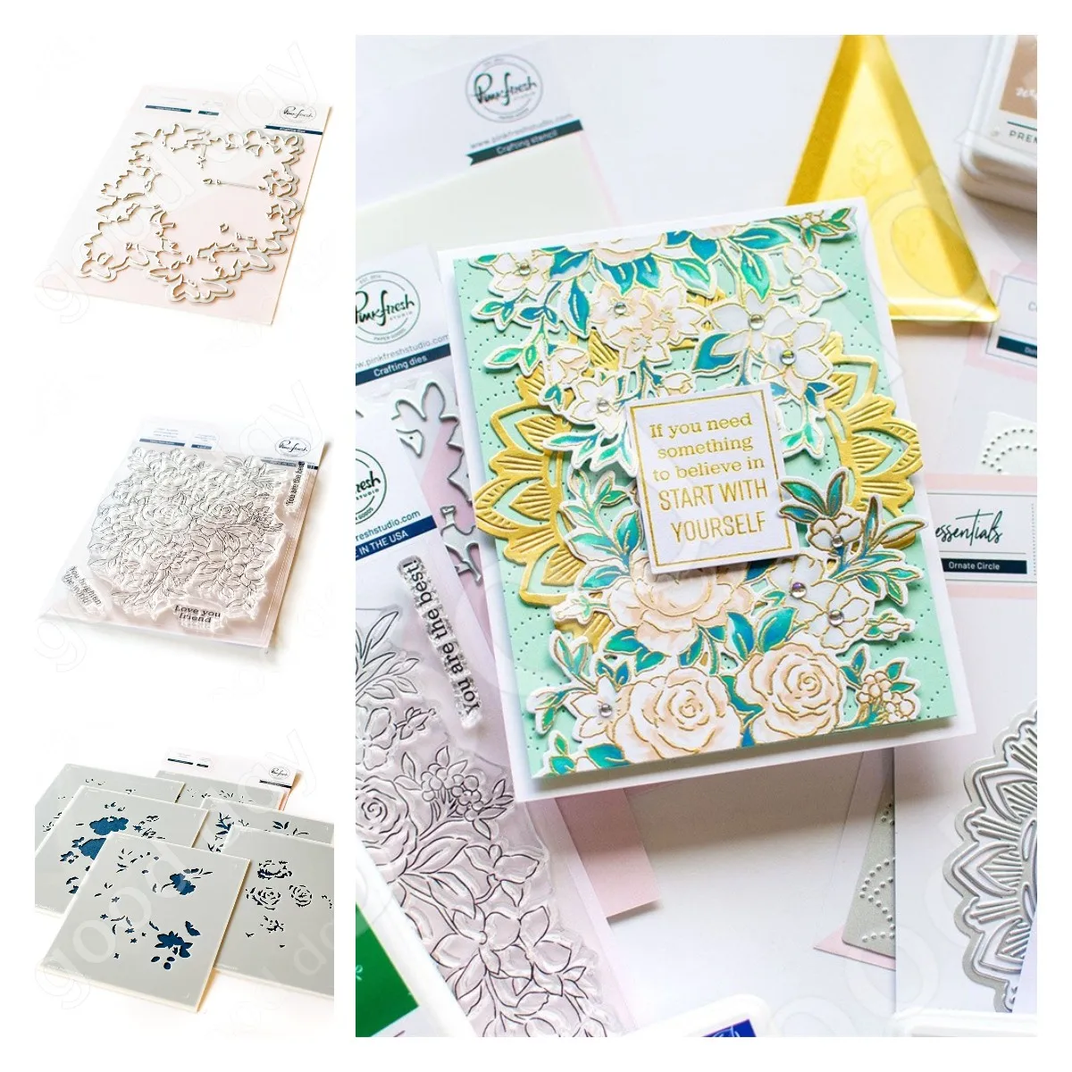 

2022 Arrival New Fancy Rose Bunch Metal Dies and Stamps Stencil Scrapbook Diary Decoration Embossing Template Diy Card Handmade