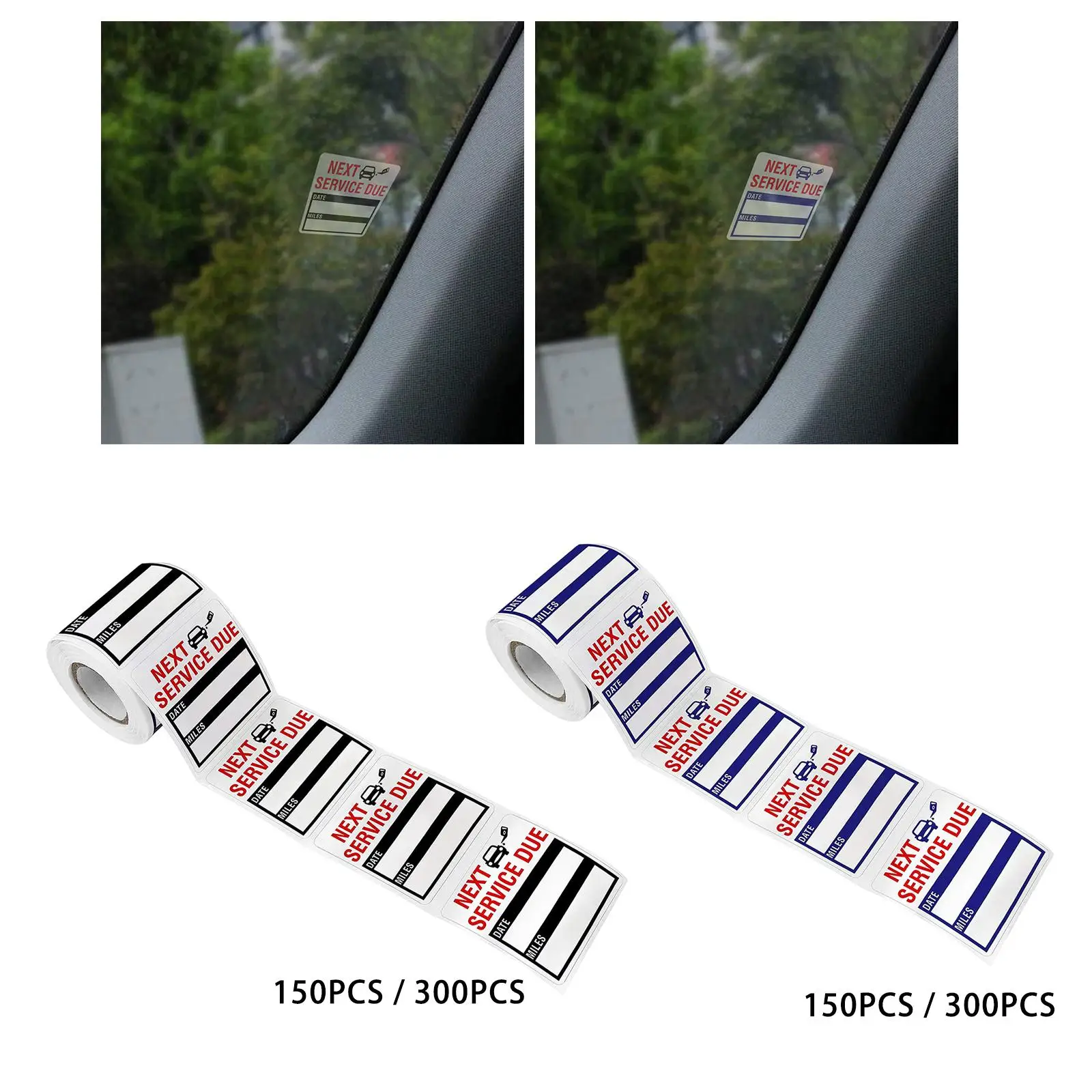 Напоминания о смене масла 2 x дюйма самоклеящиеся этикетки наклейки на окна