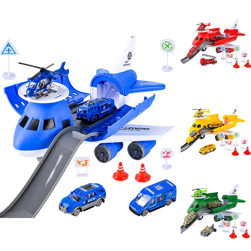 

Инерционный самолет, игрушки для детей, большой транспорт для хранения, самолет с грузовиком из сплава, автомобиль, детский Авиалайнер, автомобиль, игрушка