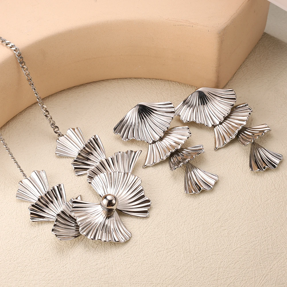 ZMfashion золотые и серебряные серьги-кисточки в форме веера цепочки-чокеры