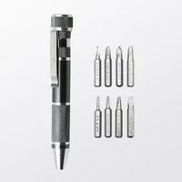 8 in 1 screwdriver pen screw driver bit set in a box with magnetic screwdriver for home diy hand tools