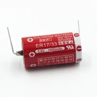 1pce er1733 3 6v plc lithium battery with solder feet