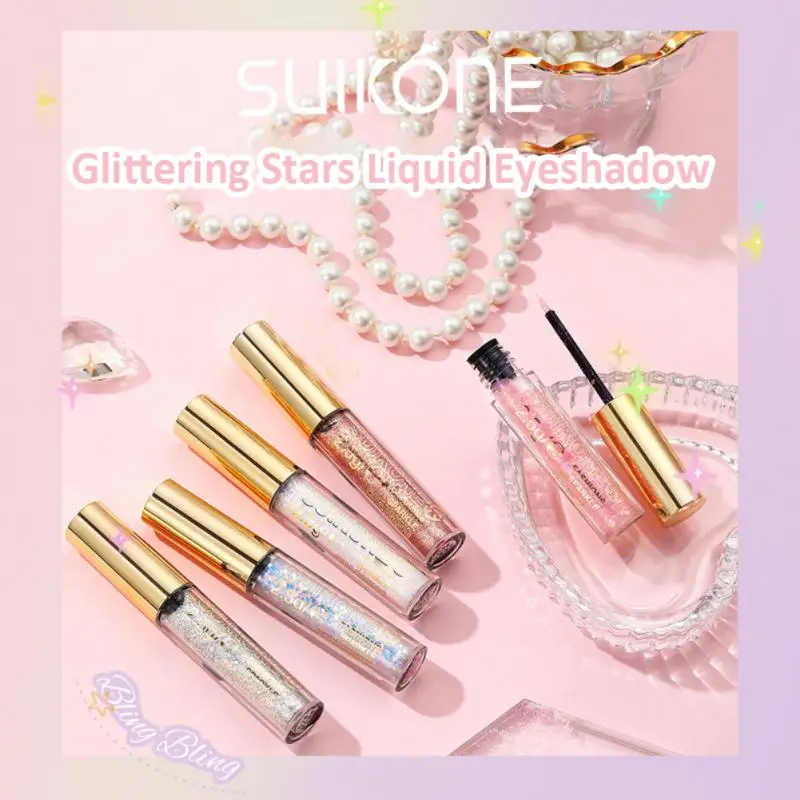 

1pcs Pearlescent Shiny Eyeshadow Waterproof Long Lasting Diamond Glitter Liquid Eye Shadow Makeup High Lighter Cosmetics