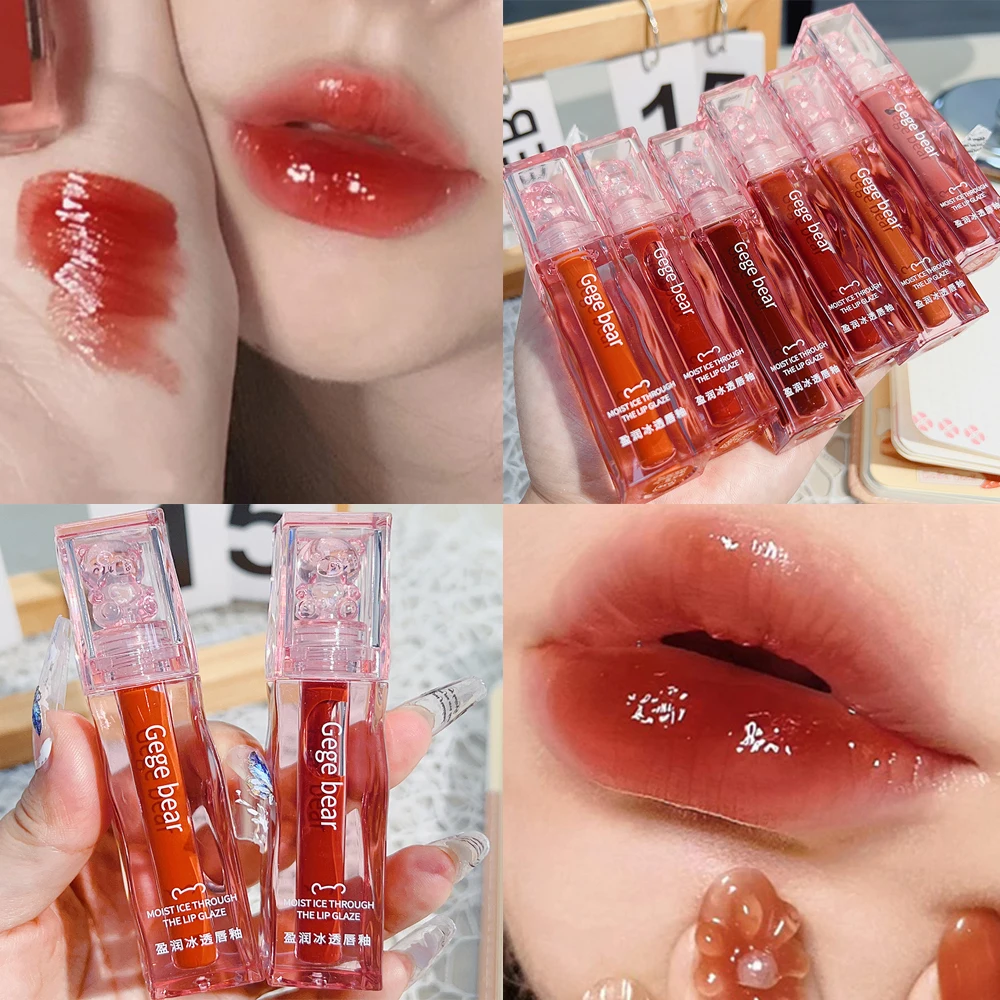 

Moisturizing Mirror Glass Liquid Lipstick Water Light Lip Gloss Waterproof Lip Glaze Lasting Women Sexy Red Lip Makeup Cosmetics