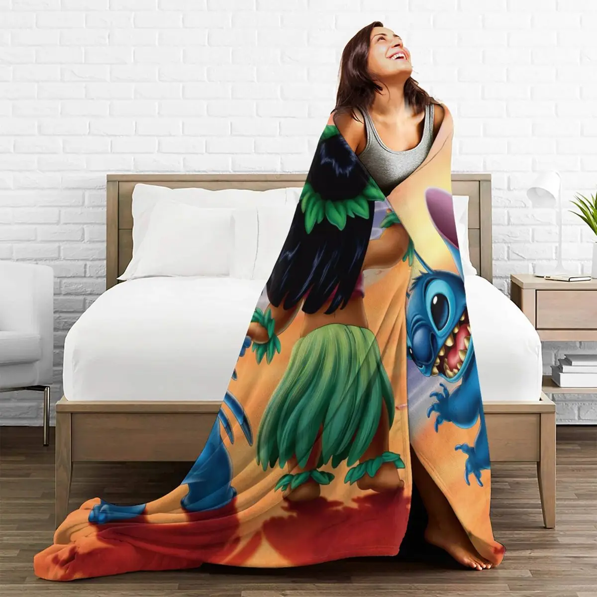 Теплое мягкое одеяло декоративное постельное белье для танцев лило фланелевое