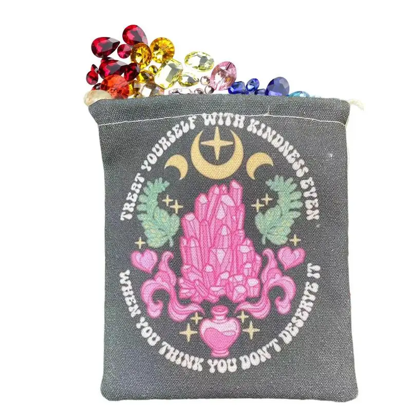 

Velvet Tarot Pouch 13*18cm Tarot Dice Bag Tarot Bag Reusable Drawstring Pouch For Oracle Cards Thickened Dice And Card Bag