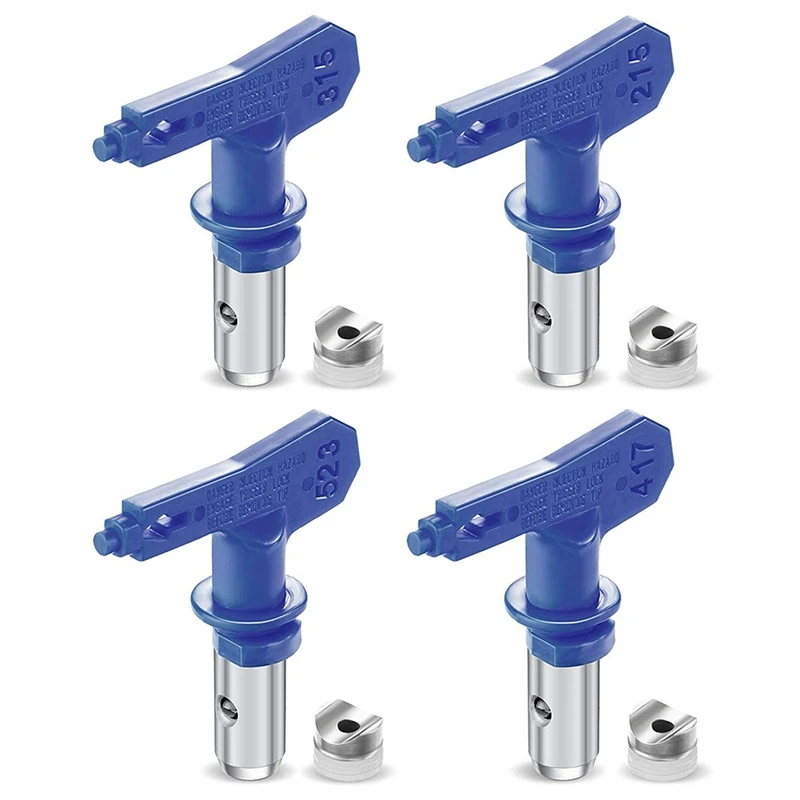 

4 Pcs Reversible Spray Tips Reversible Paint Sprayer Nozzle Tips Airless Paint Airless Sprayer Parts