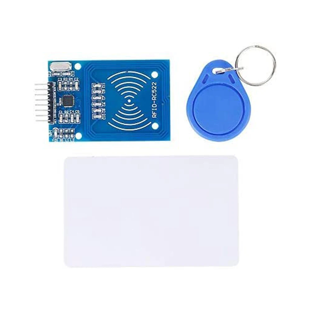 5pcs RFID Kit RC522 RFID Reader Module with S50 White Card and Key Ring for Arduino Raspberry Pi images - 6