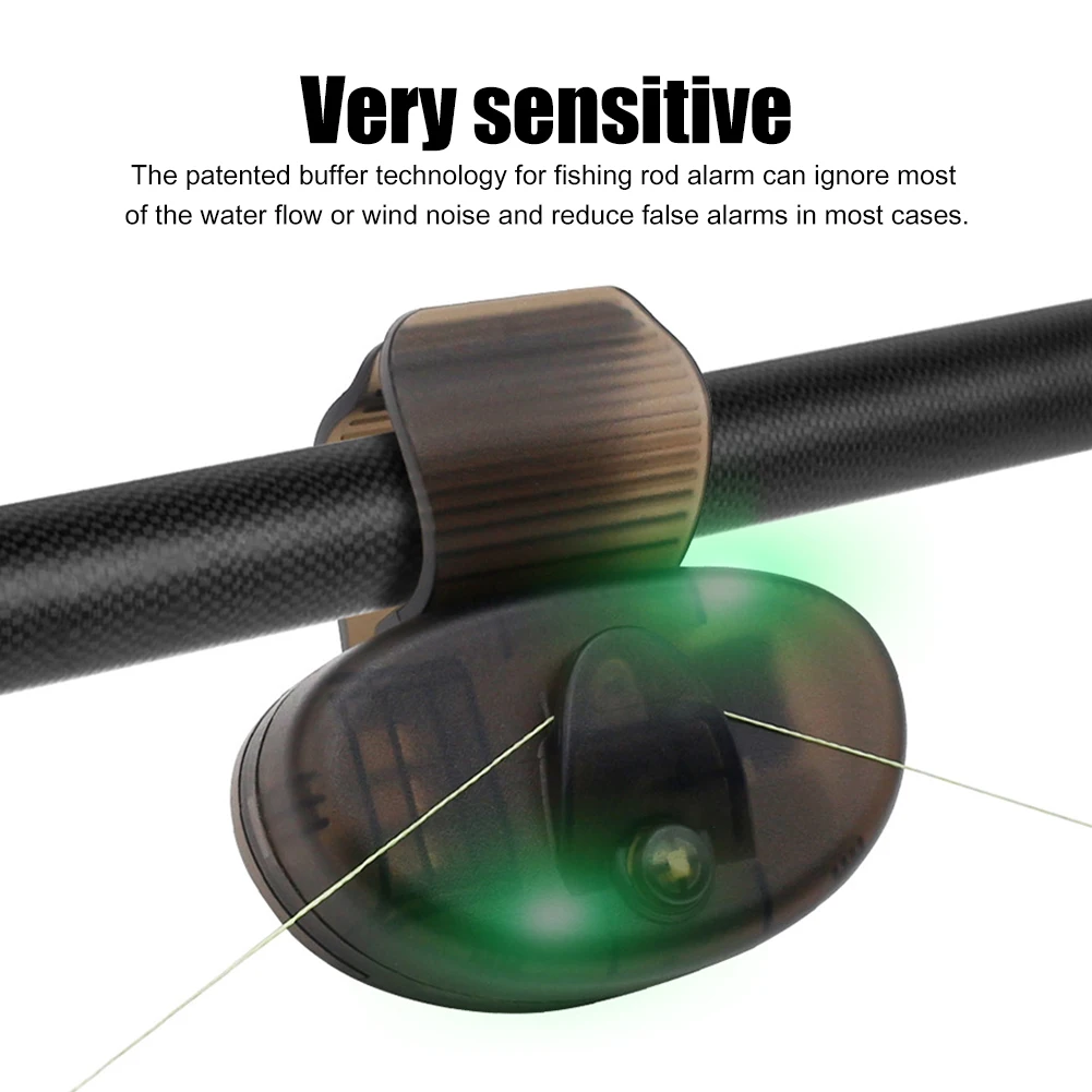 

Fishing Alarm Fish Bite Alarm Loud Sound Clip on Fishing Rod Alarm Bell Electronic LED Light Night Fishing Tackle Accessories