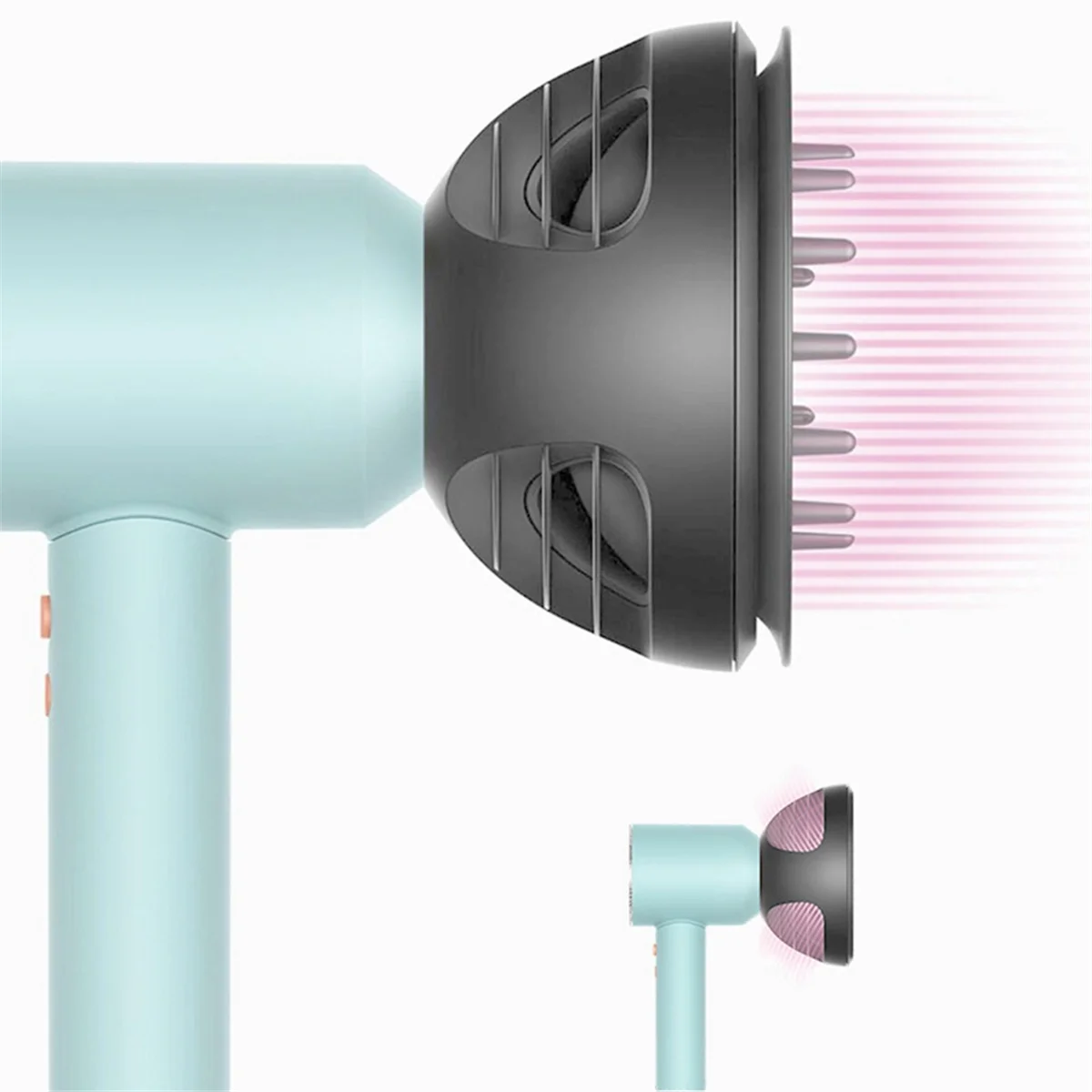 Насадка-диффузор для фена Dyson HD01 HD02 HD03 HD04 HD07 HD08 HD15 HD16 Wave+Curl Диффузор двойного