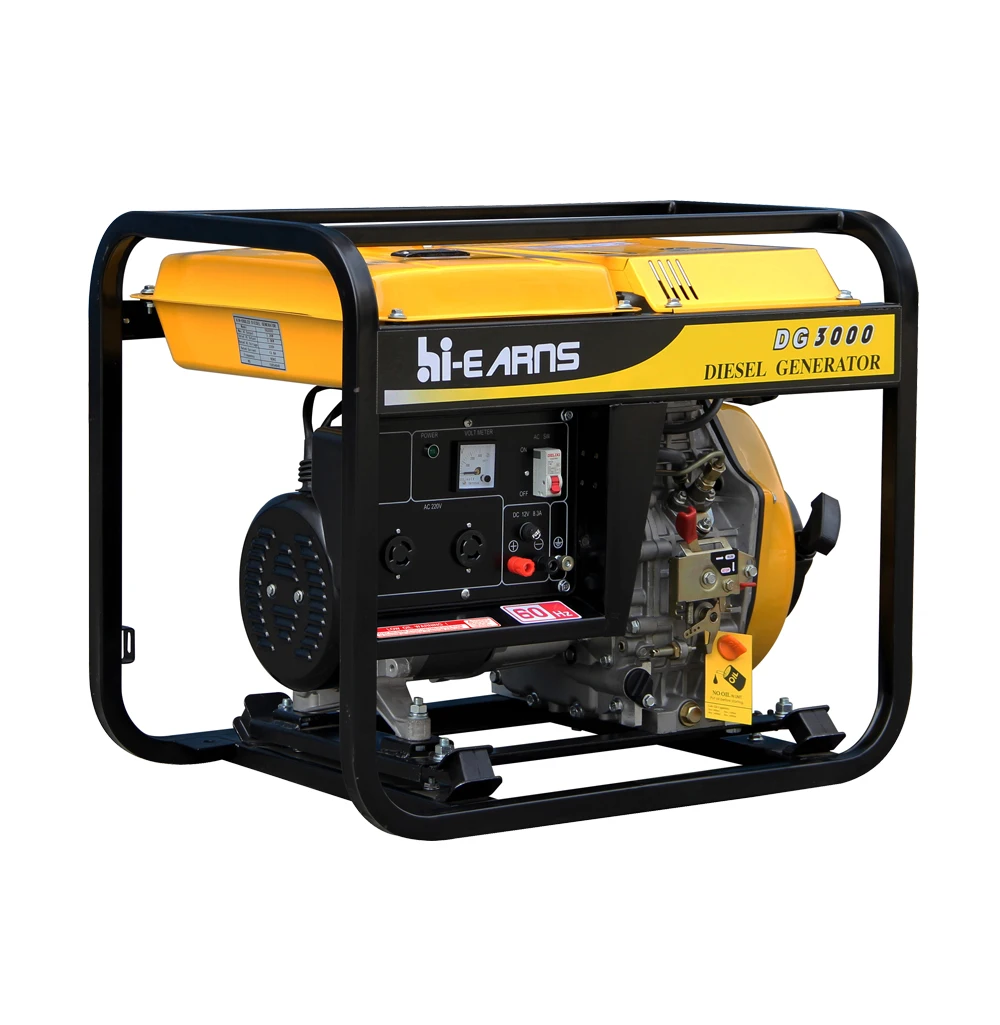 Портативный die-sel генератор мощностью 3 кВт 60 Гц для Южной Америки