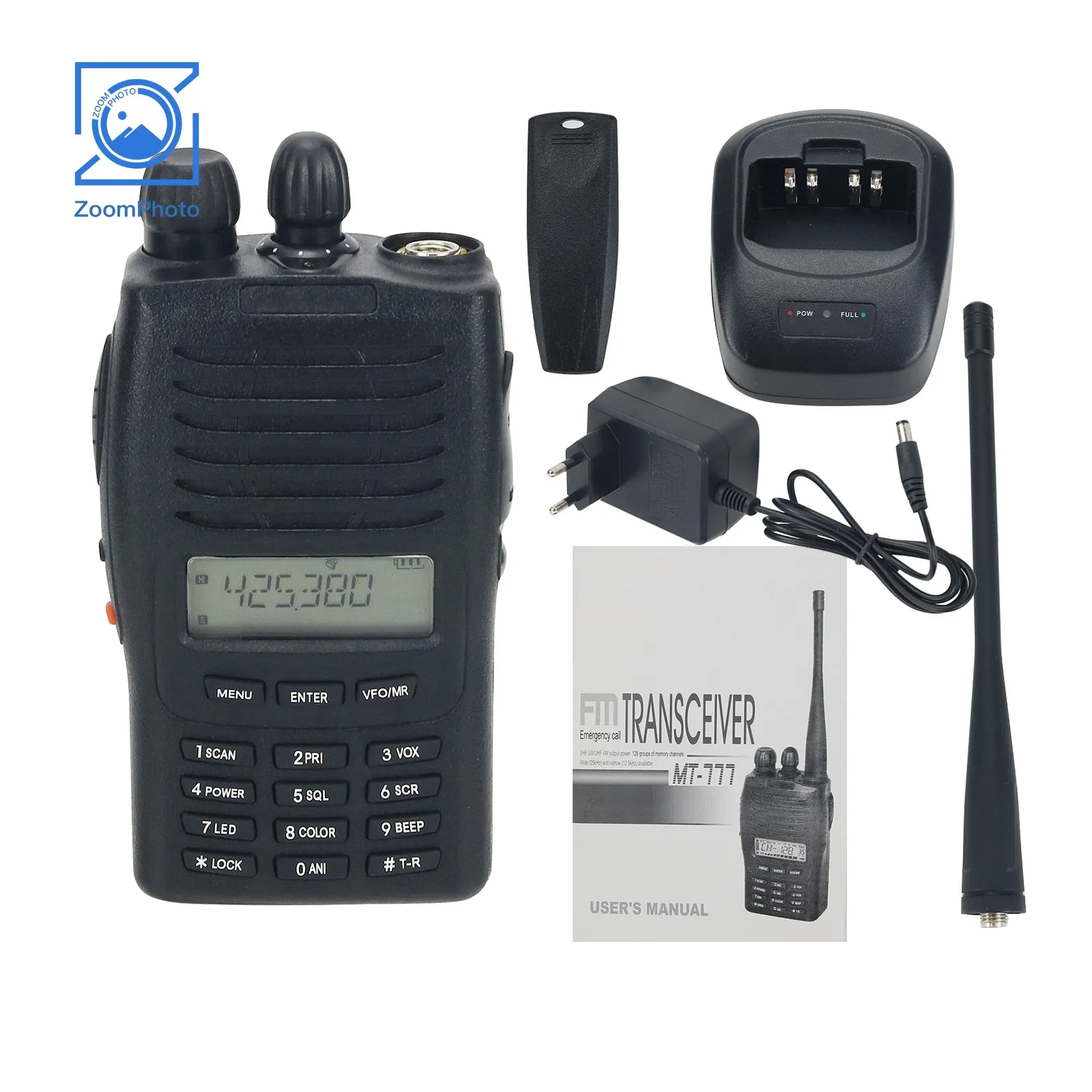 

MT-777 5W VHF Radio Professional FM Transceiver 136-174MHz Walkie Talkie 128 Channels