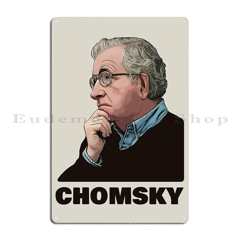 Металлический плакат Noam Chomsky создание фотографий семейного клуба детской