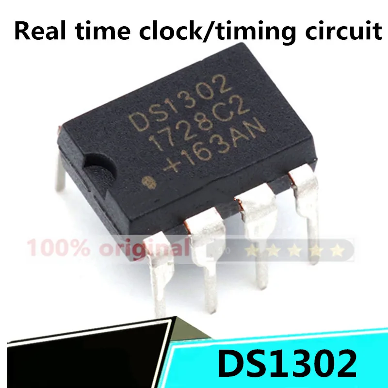 

brand 10 original direct plug DS1302+real-time clock chip 3-wire serial DIP-8