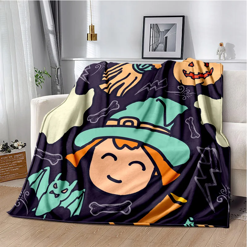 

Cartoon Anime Pattern Manta Sofa Bed Cover Soft Blanket Plaid Soft Warm Flannel Throw Noon Break Blankets Fans Gif