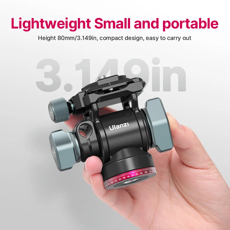 Ulanzi U-190 Panoramic Tripod Head Hydraulic Fluid Video Head For Tripod Monopod Camera Holder Stand Mobile SLR DSLR Camera