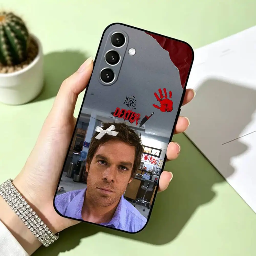 Фото Чехол для телефона D-Dexter Morgan, черный, силиконовый, мягкий, для Samsung Galaxy A73, A72, A71, A70, A53, A52, A51 №2