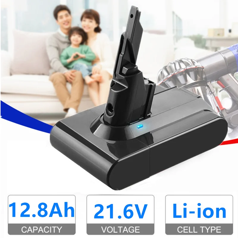 

Литий-ионная батарея для пылесоса Dyson v72022 оригинальная, 21,6 в, 12800 мАч, Ач, запасные части для электроинструментов