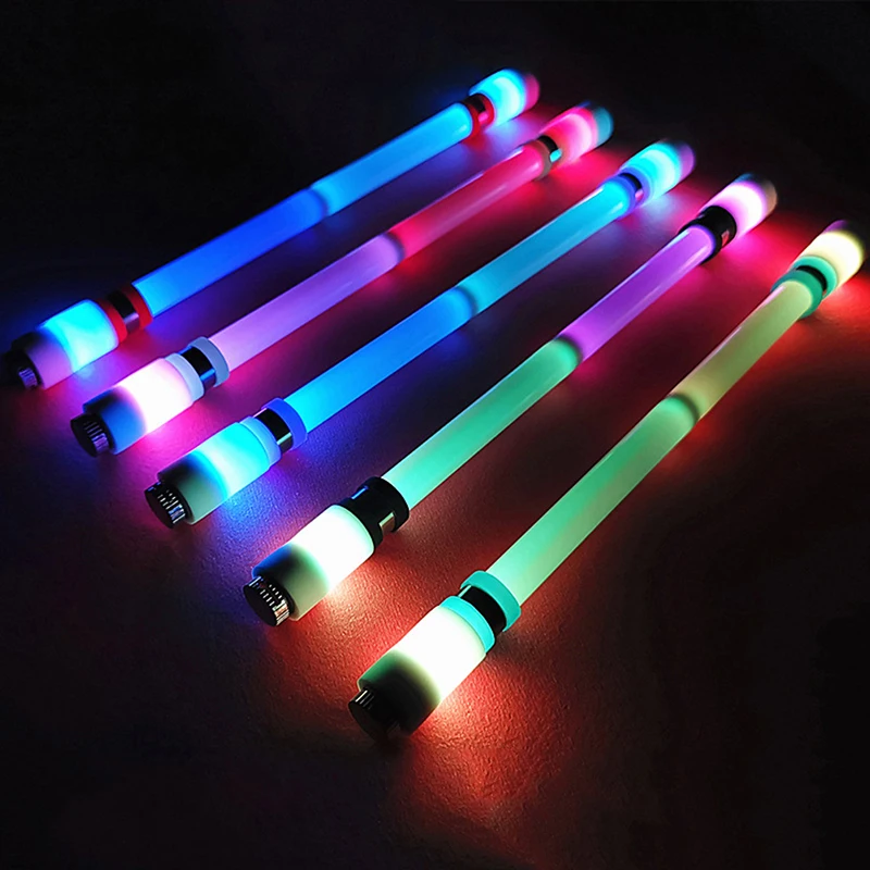 

High Quality LED Flash Gel Pen Students Fashion Flash Spinning Pen Kids Christmas Gift Office Supply (Without Pen Refill)