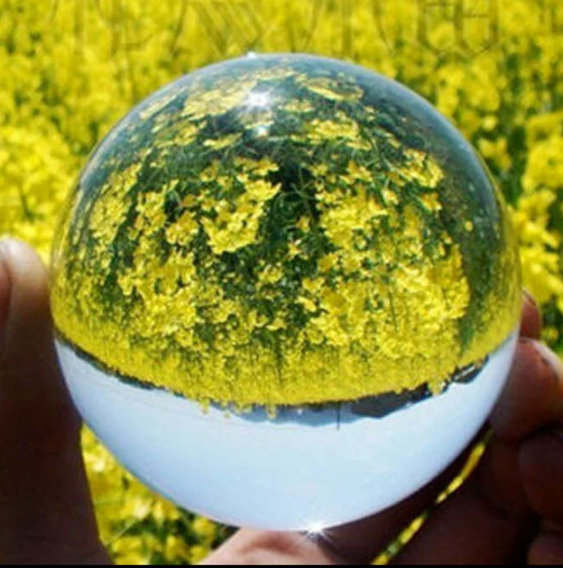 

Clear Quartz Crystal Sphere Ball heating gemstone 40-60mm Free bracket