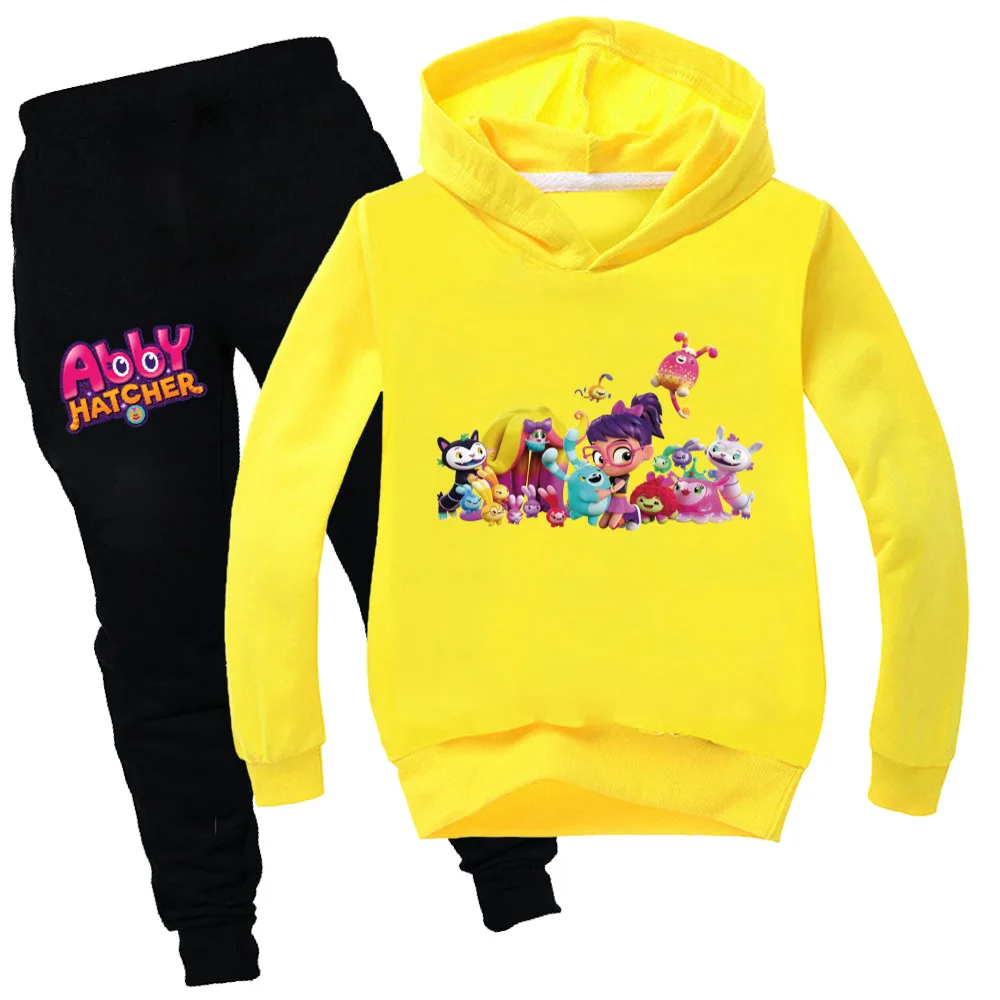 

Kids Abby Hatcher Clothes Sets Christmas Costume Fall Long Sleeve Cotton Sweatshirt Hoodies Tops Pants for Girls Teens Tracksuit
