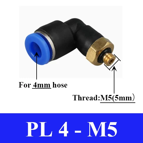 

10 шт. пневматический резьбовой колено PL 4 8 10 мм соединитель шланга для трубы быстроразъемный Фиттинг 1/4 1/2 пневматические односторонние фиттинги