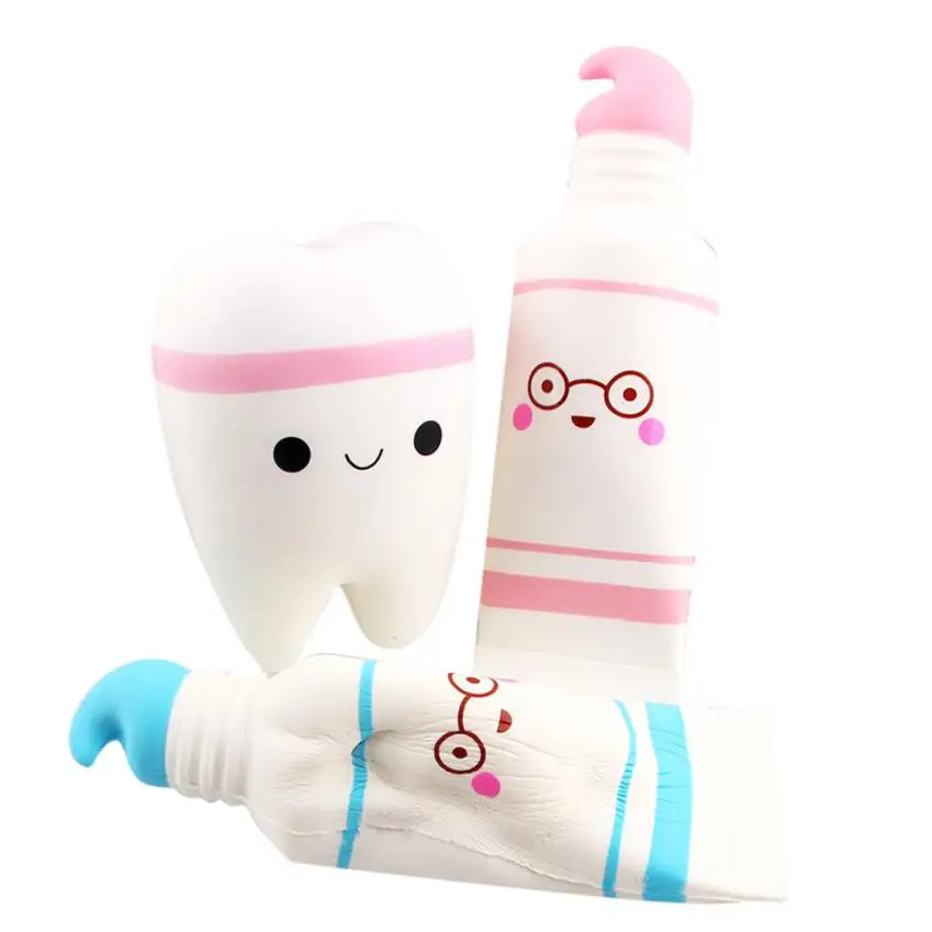 

1 шт. сжимаемая антистрессовая детская имитация мультяшная Мягкая зубная паста Ароматизированная медленно восстанавливающая форму сжимаемая игрушка для детей