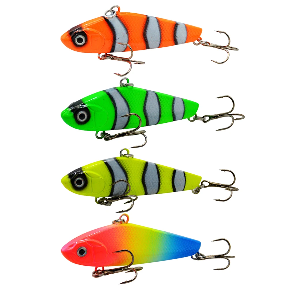 

1PCS VIB Fishing Lure Swim Minnow Wobbler Hard Bait 5.8cm 10g Artificial Crankbait Winter Sea Fishing Bass Diving Swivel Bait